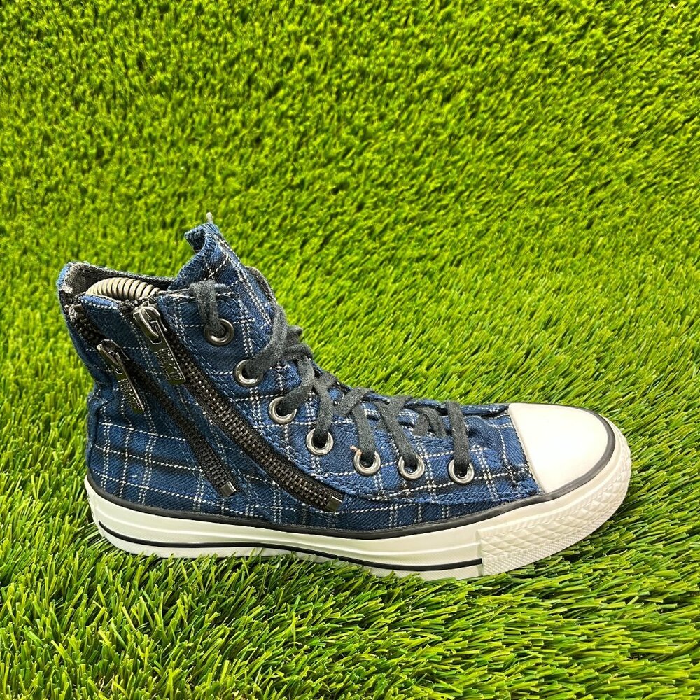 Converse CT All Star Dual Zip Hi Womens Size 5 Blue White Athletic Shoes Sneaker